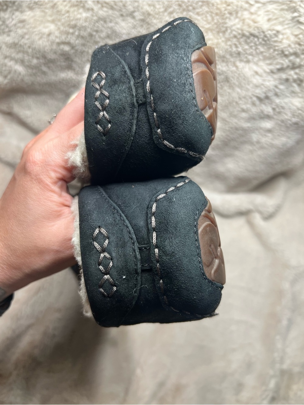 black UGG Ansley slippers women’s Size 10 - Picture 5 of 7
